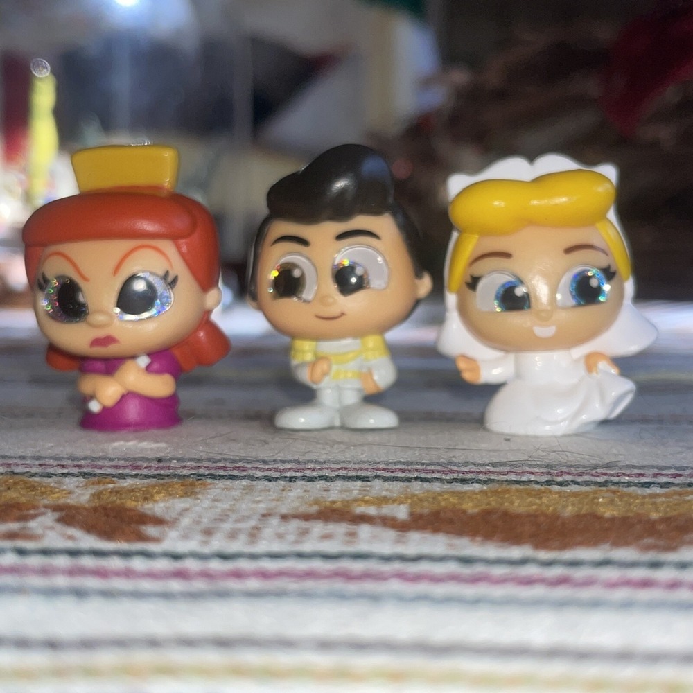 Disney Doorables - Cinderella - Bride, Prince‎ Charming, Anastasia